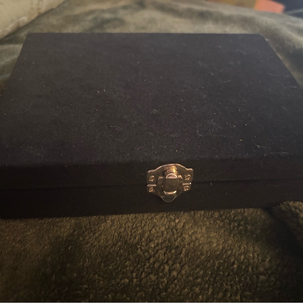 Elegant Black Velvet Jewelry Box